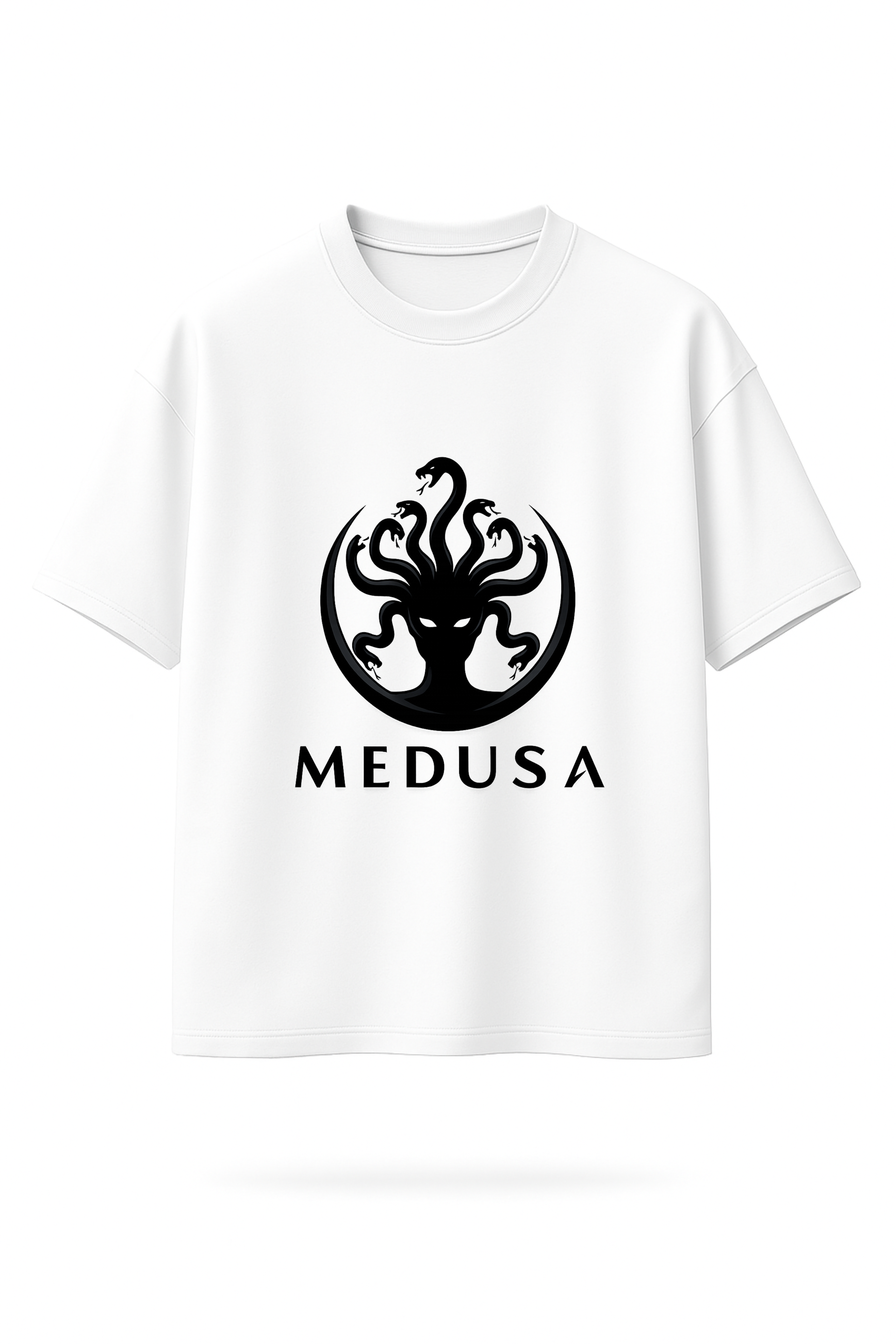 DRAQSTA Unisex Premium Cotton Crew Neck T-Shirt - Medusa Edition DRAQSTA