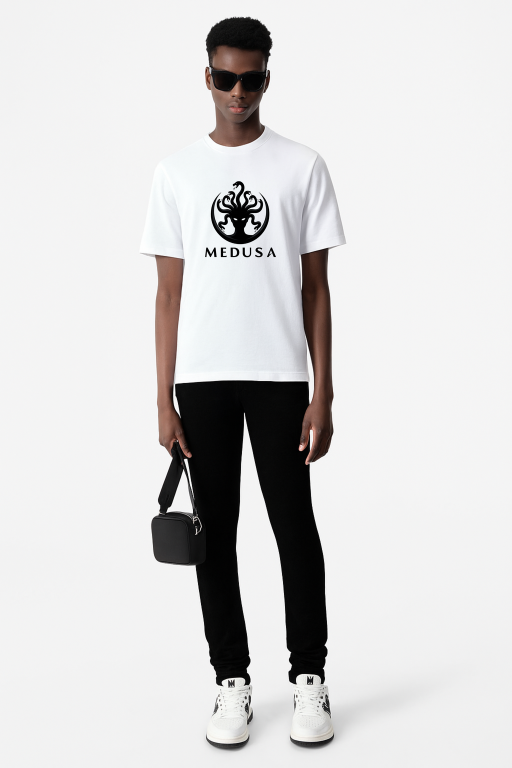 DRAQSTA Unisex Premium Cotton Crew Neck T-Shirt - Medusa Edition DRAQSTA