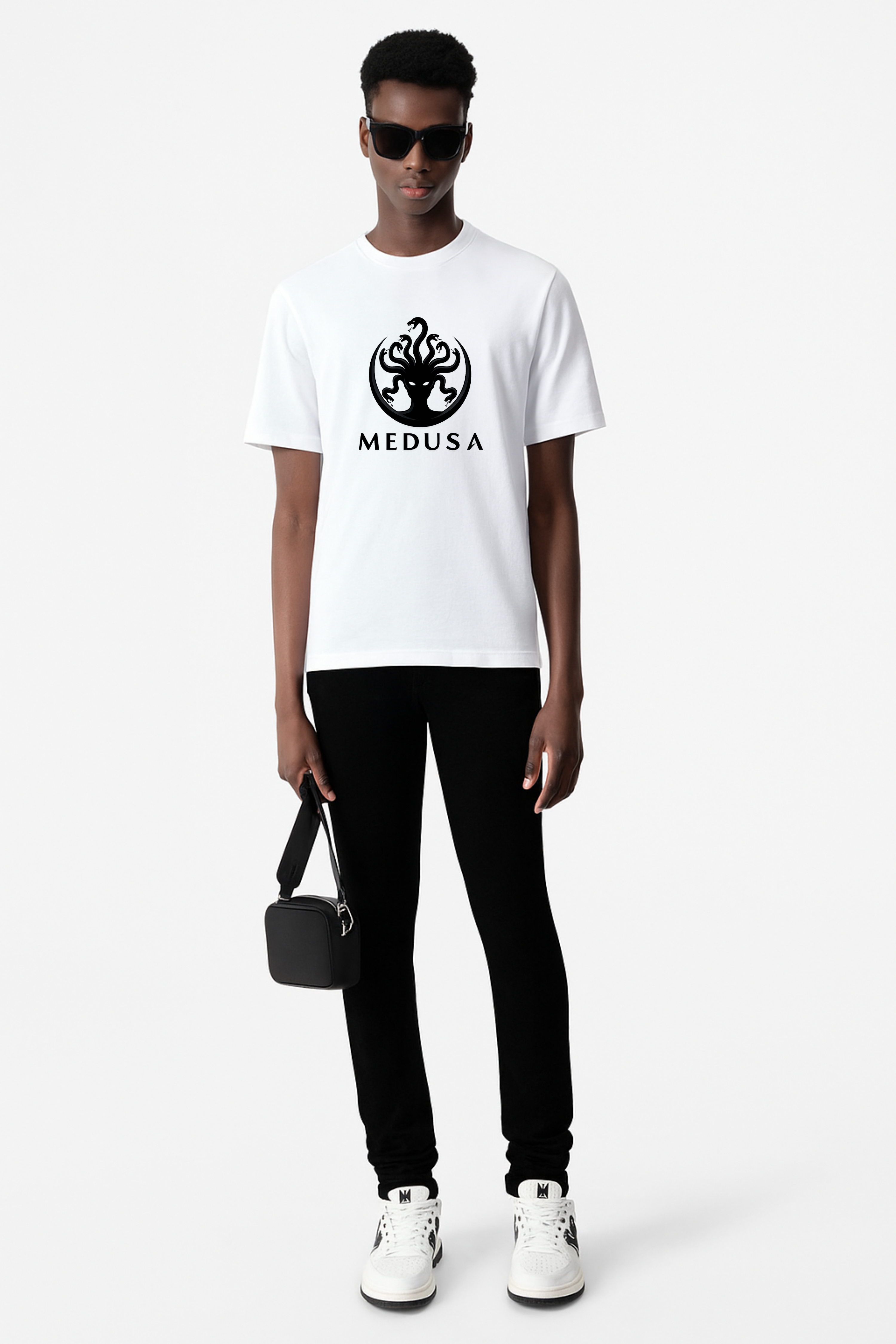 DRAQSTA Unisex Premium Cotton Crew Neck T-Shirt - Medusa Edition DRAQSTA