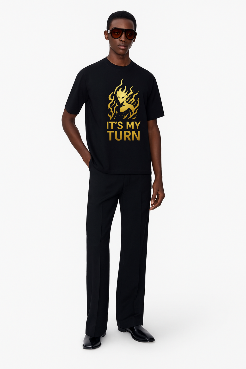 DRAQSTA - It's My Turn Flame Graphic Tee DRAQSTA