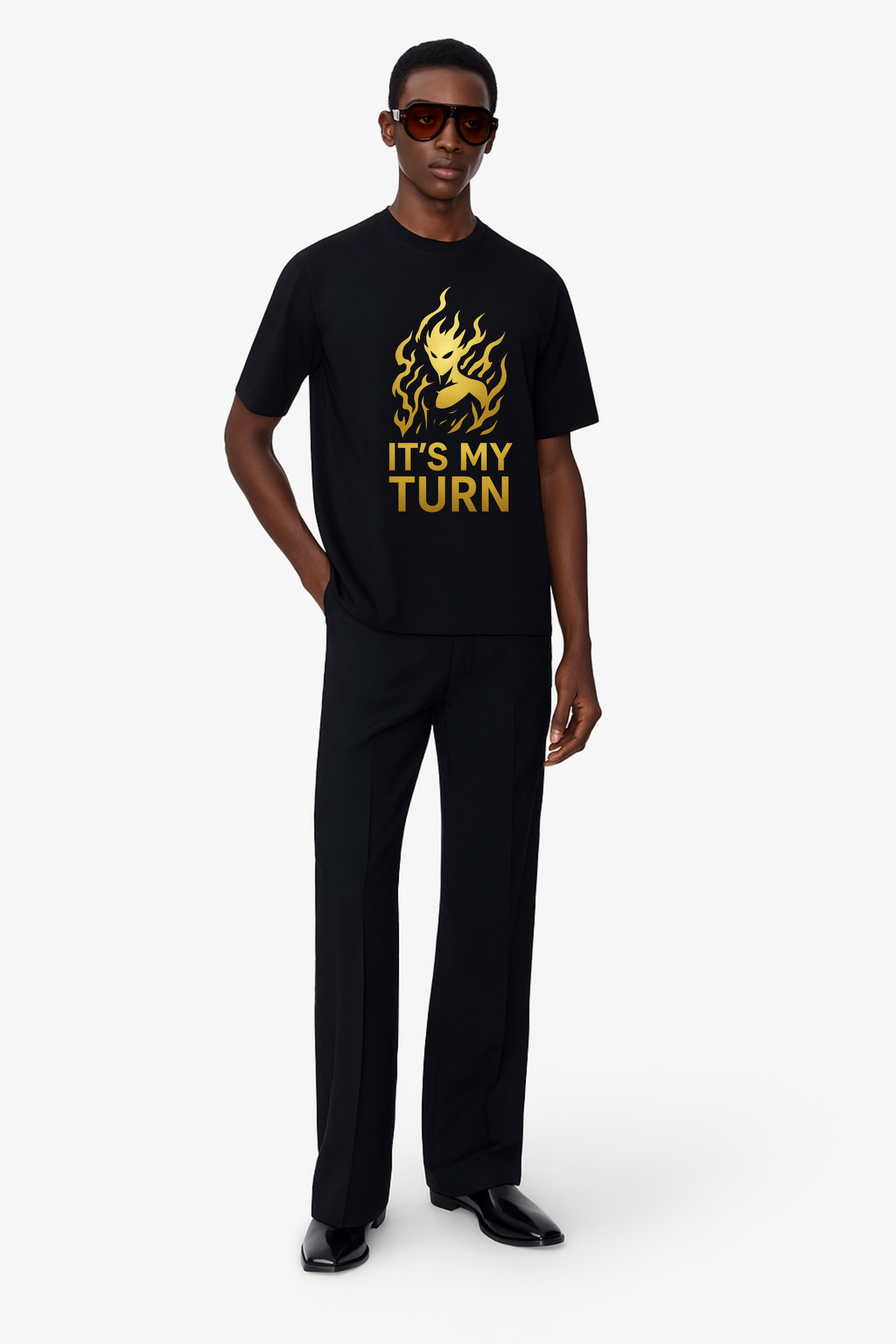 DRAQSTA - It's My Turn Flame Graphic Tee DRAQSTA