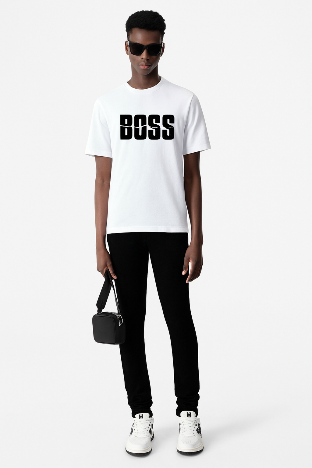 DRAQSTA – BOSS Minimal Bold Statement T-Shirt DRAQSTA