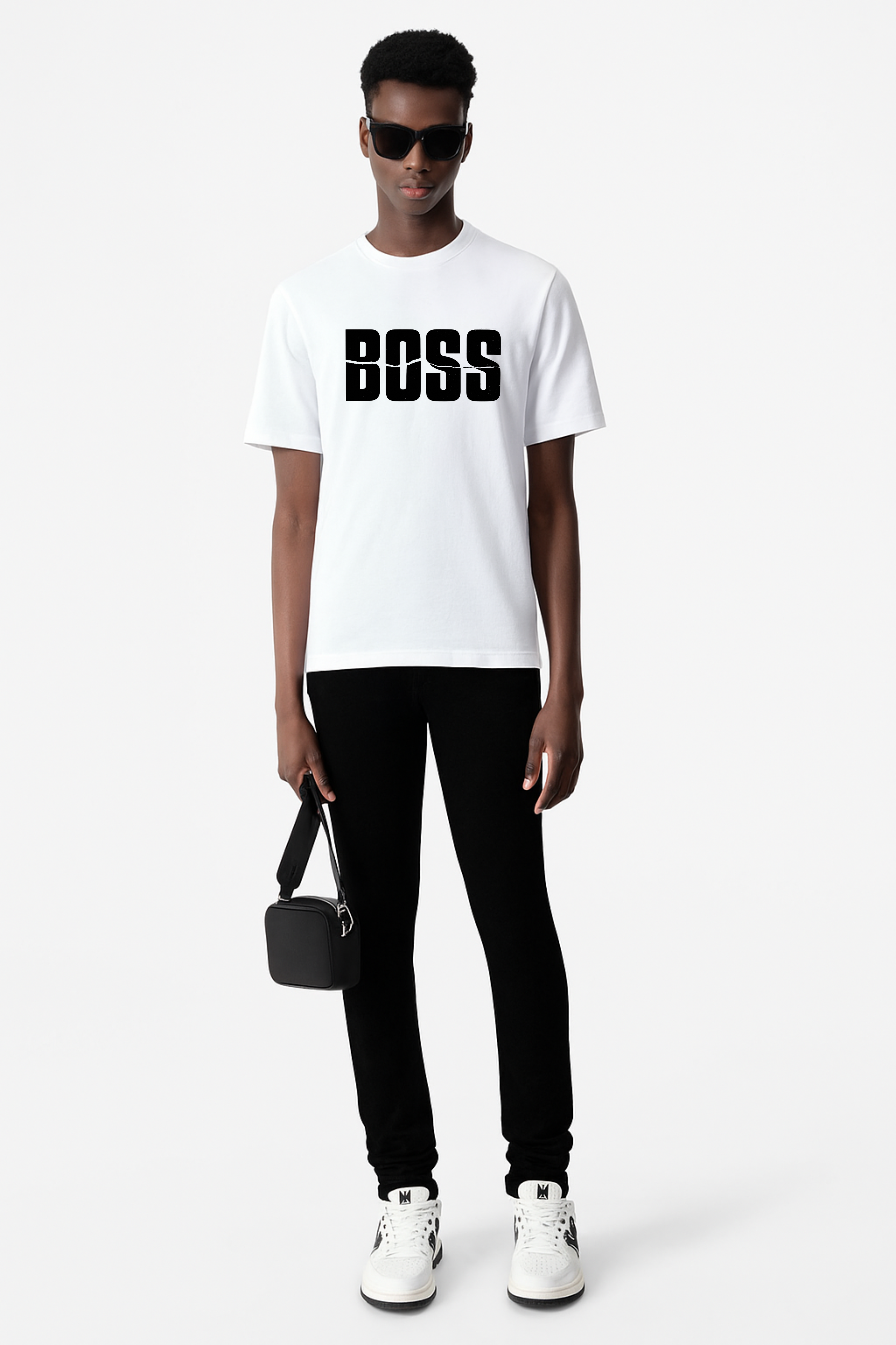 DRAQSTA – BOSS Minimal Bold Statement T-Shirt DRAQSTA