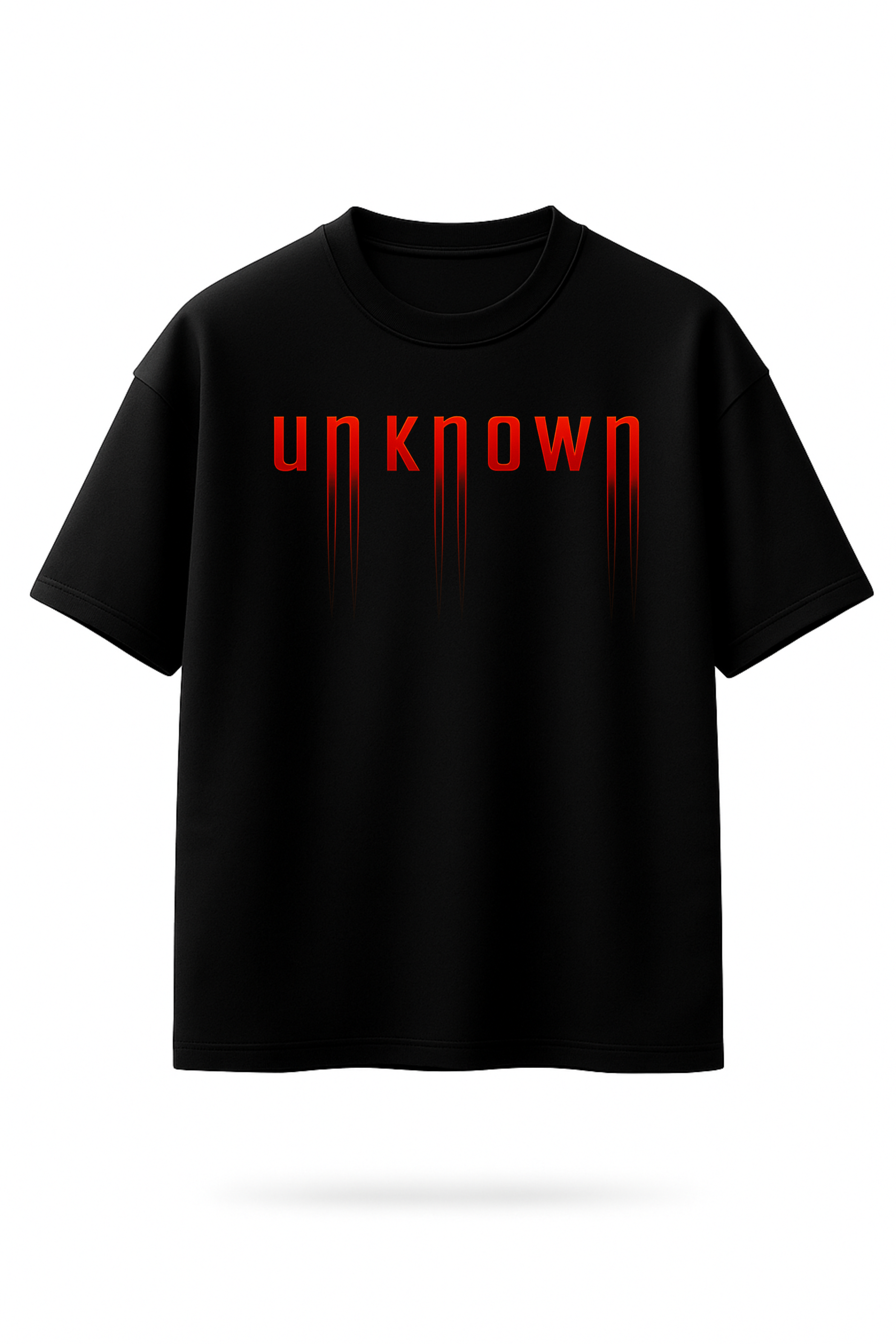 DRAQSTA-UNKNOWN Oversized Black T-Shirt DRAQSTA
