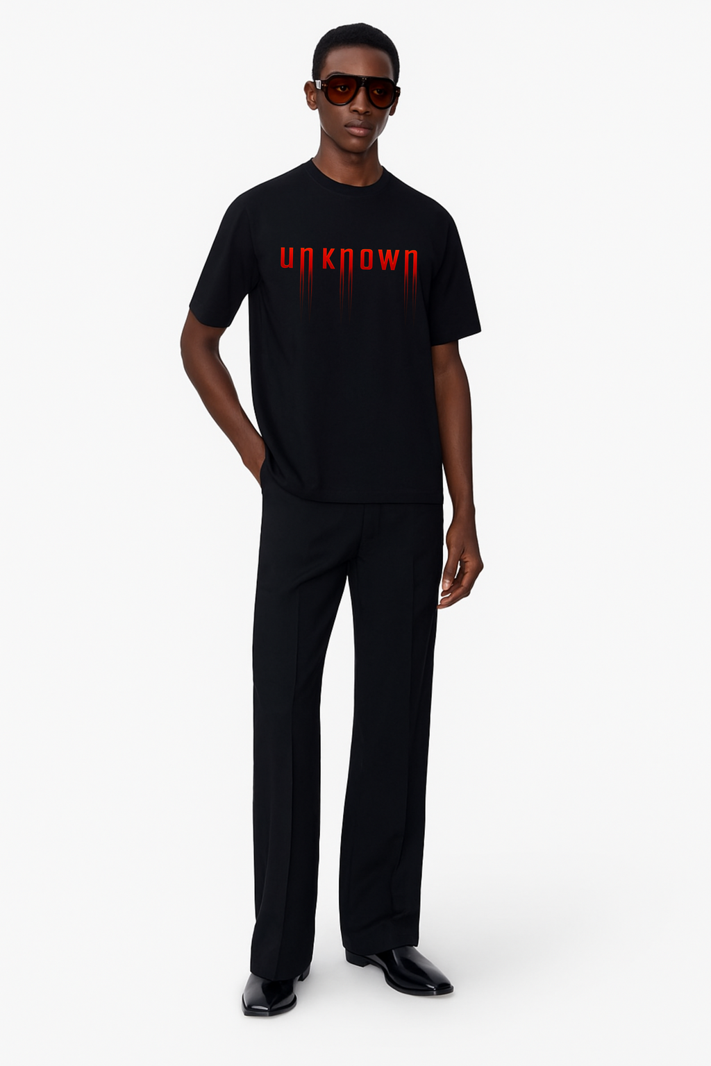 DRAQSTA-UNKNOWN Oversized Black T-Shirt DRAQSTA