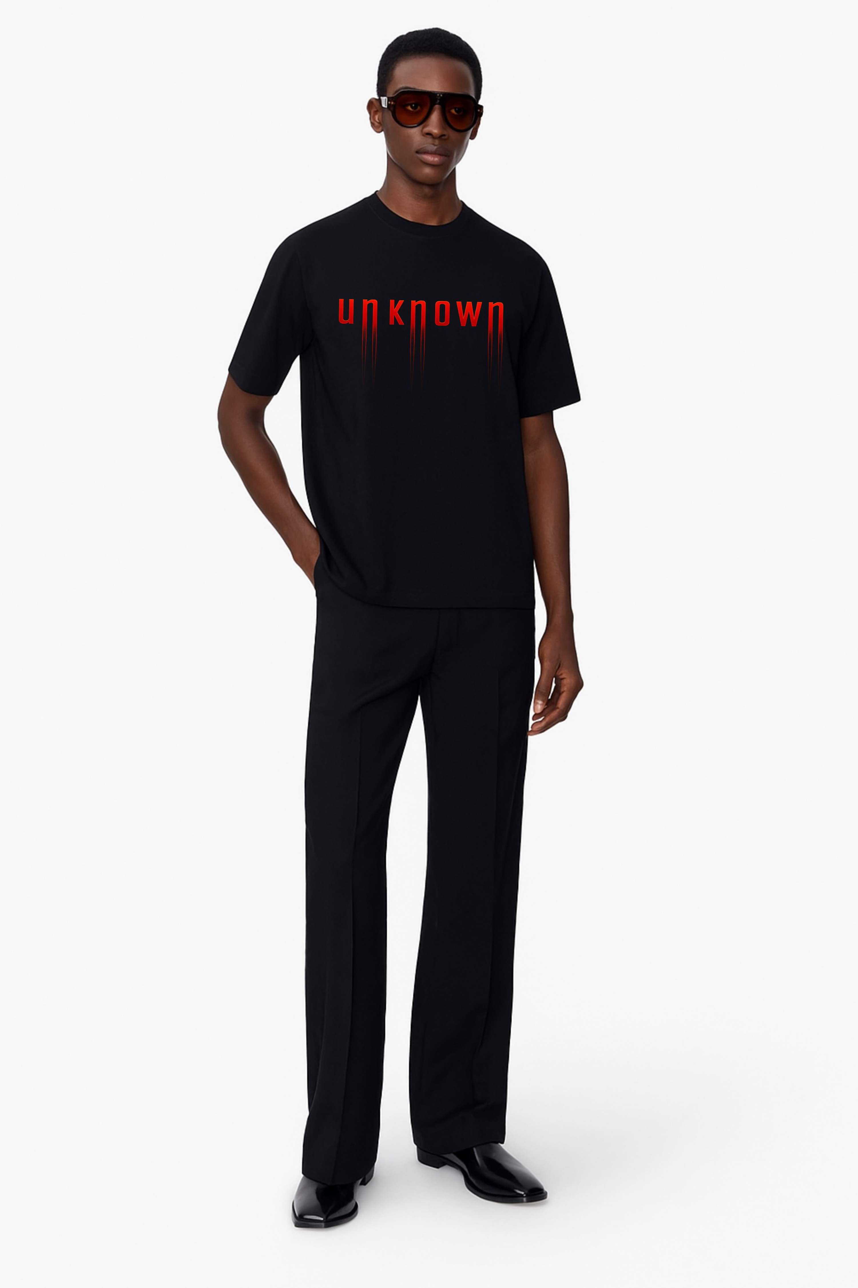DRAQSTA-UNKNOWN Oversized Black T-Shirt DRAQSTA